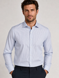 Camisa Dom Henrico Social Masculina Slim Fit Algodão Egípcio Gola Estruturada