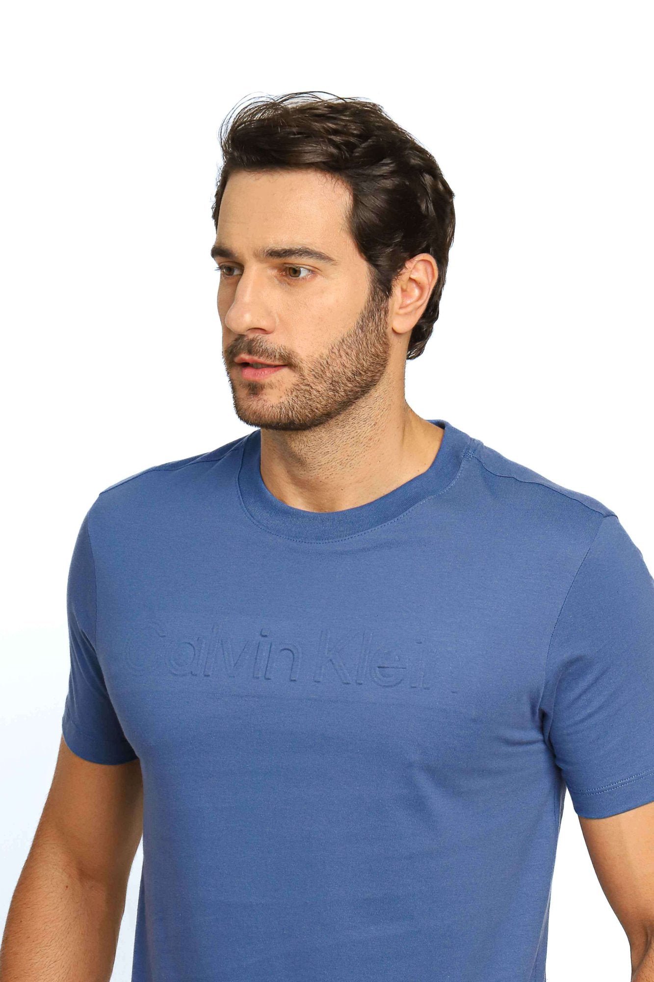 Camiseta Calvin Klein Embossing Azul
