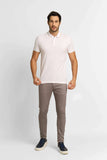 Polo Masculina Calvin Klein Logo Retilínea Slim Fit Branco