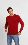 Suéter Tommy Hilfiger Signature Crew Neck Bordô