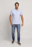 Polo Masculina Slim Fit Calvin Klein Azul Claro