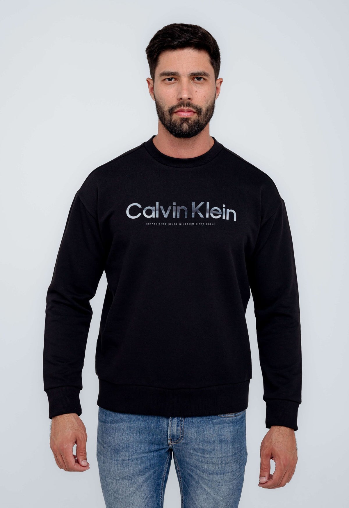 Moletom Calvin Klein Básico Logo Diffused