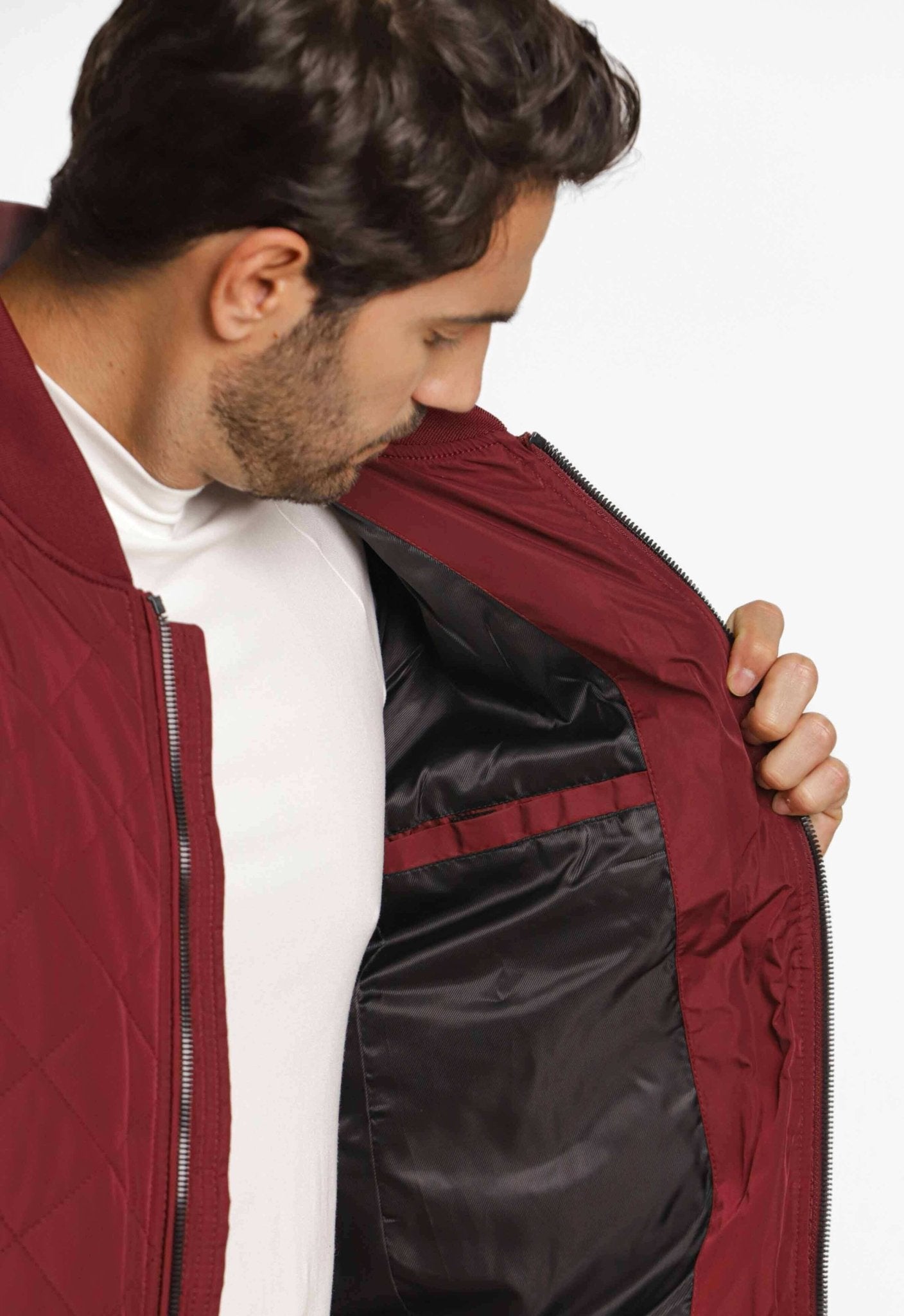 Jaqueta Calvin Klein Bomber Zíper Manga - Henri Store