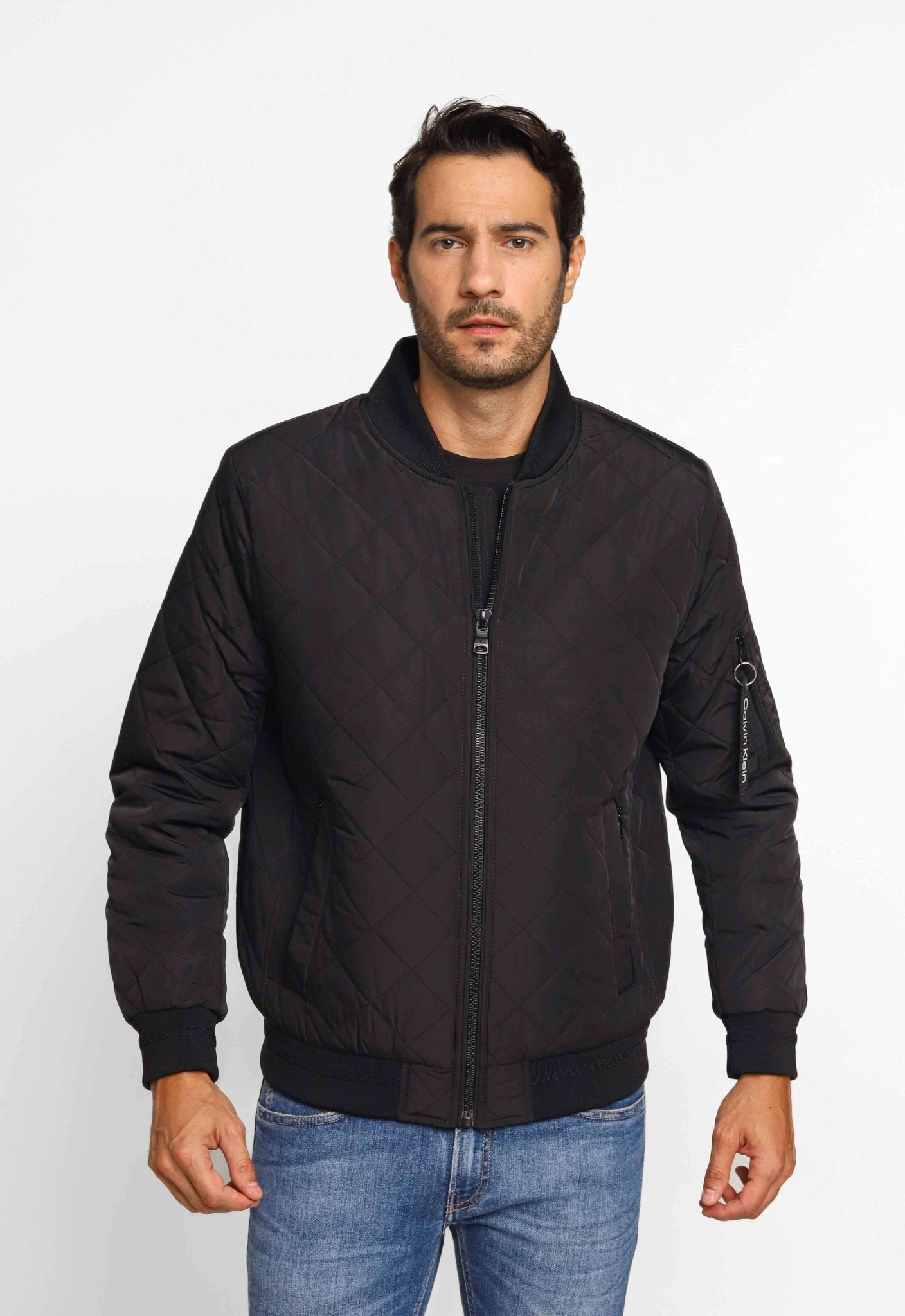 Jaqueta Calvin Klein Bomber Zíper Manga - Henri Store