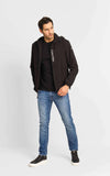 Jaqueta Calvin Klein Capuz Logo Frontal Preto - Live - Henri Store