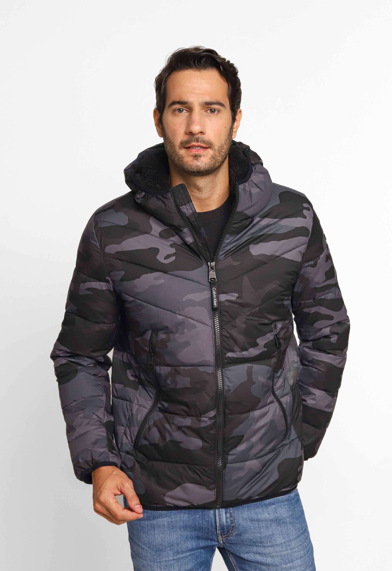 Jaqueta Calvin Klein Ck Matelasse Camuflada - Live - Henri Store