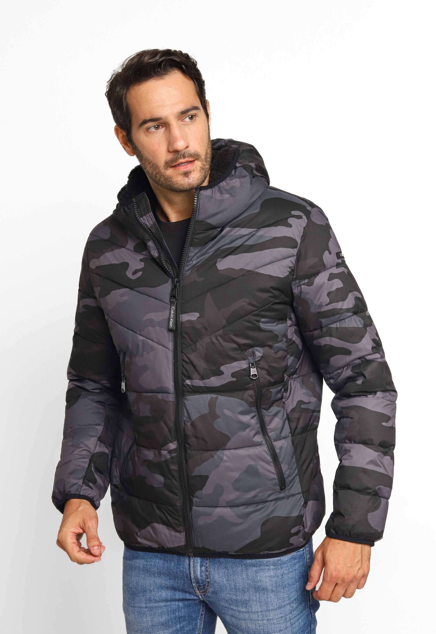Jaqueta Calvin Klein Ck Matelasse Camuflada - Live - Henri Store