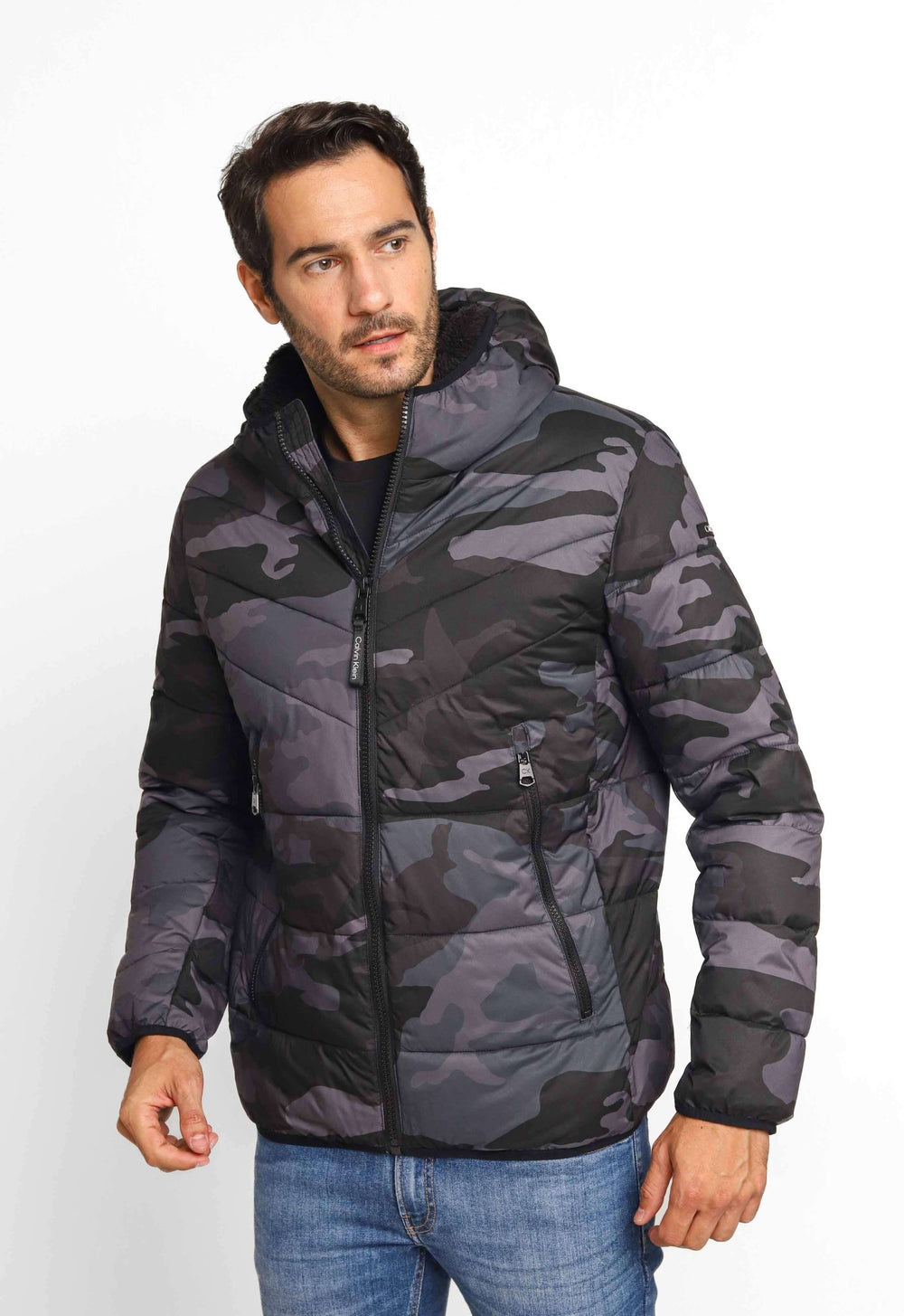 Jaqueta Calvin Klein Ck Matelasse Camuflada - Live - Henri Store