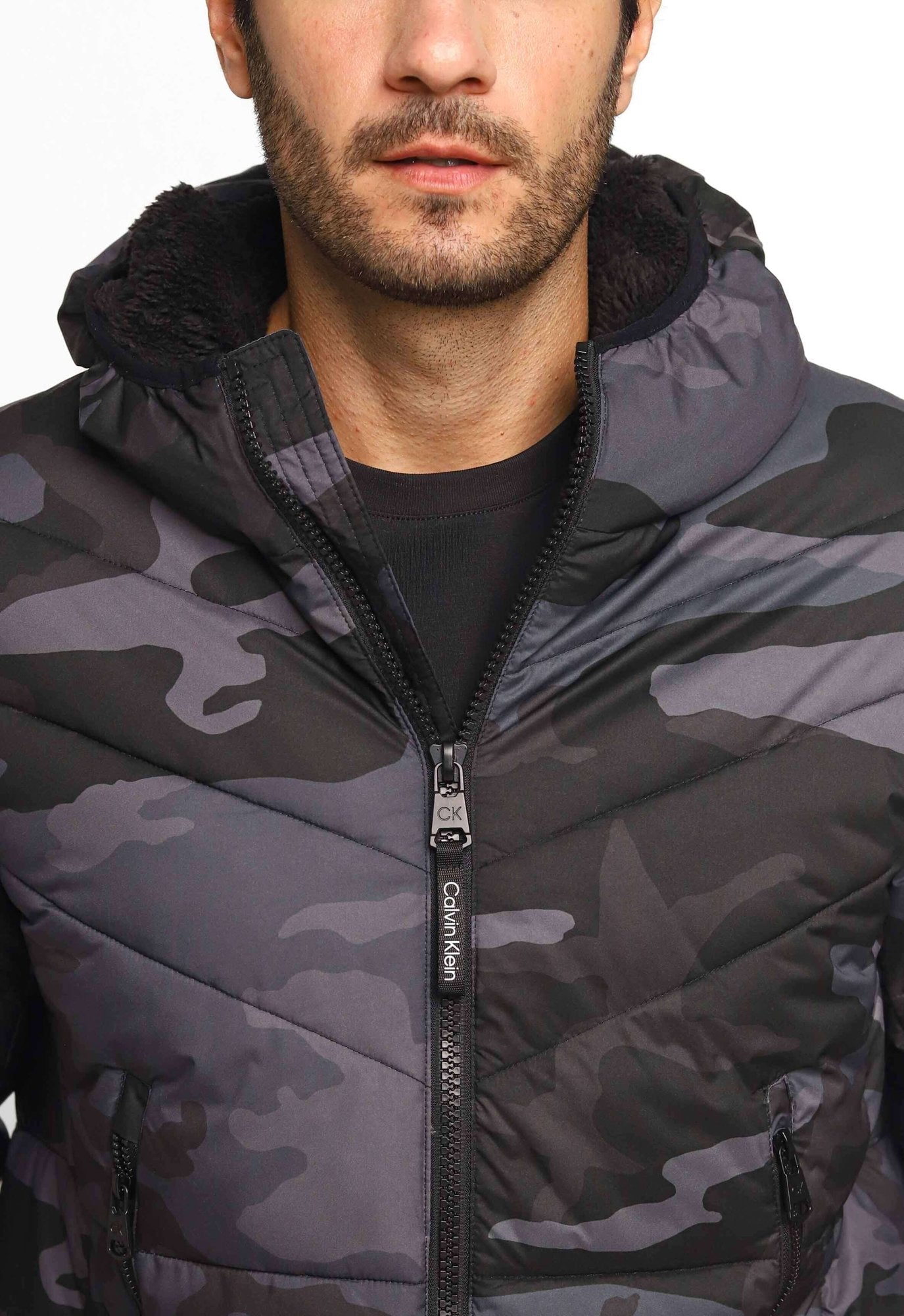 Jaqueta Calvin Klein Ck Matelasse Camuflada - Live - Henri Store