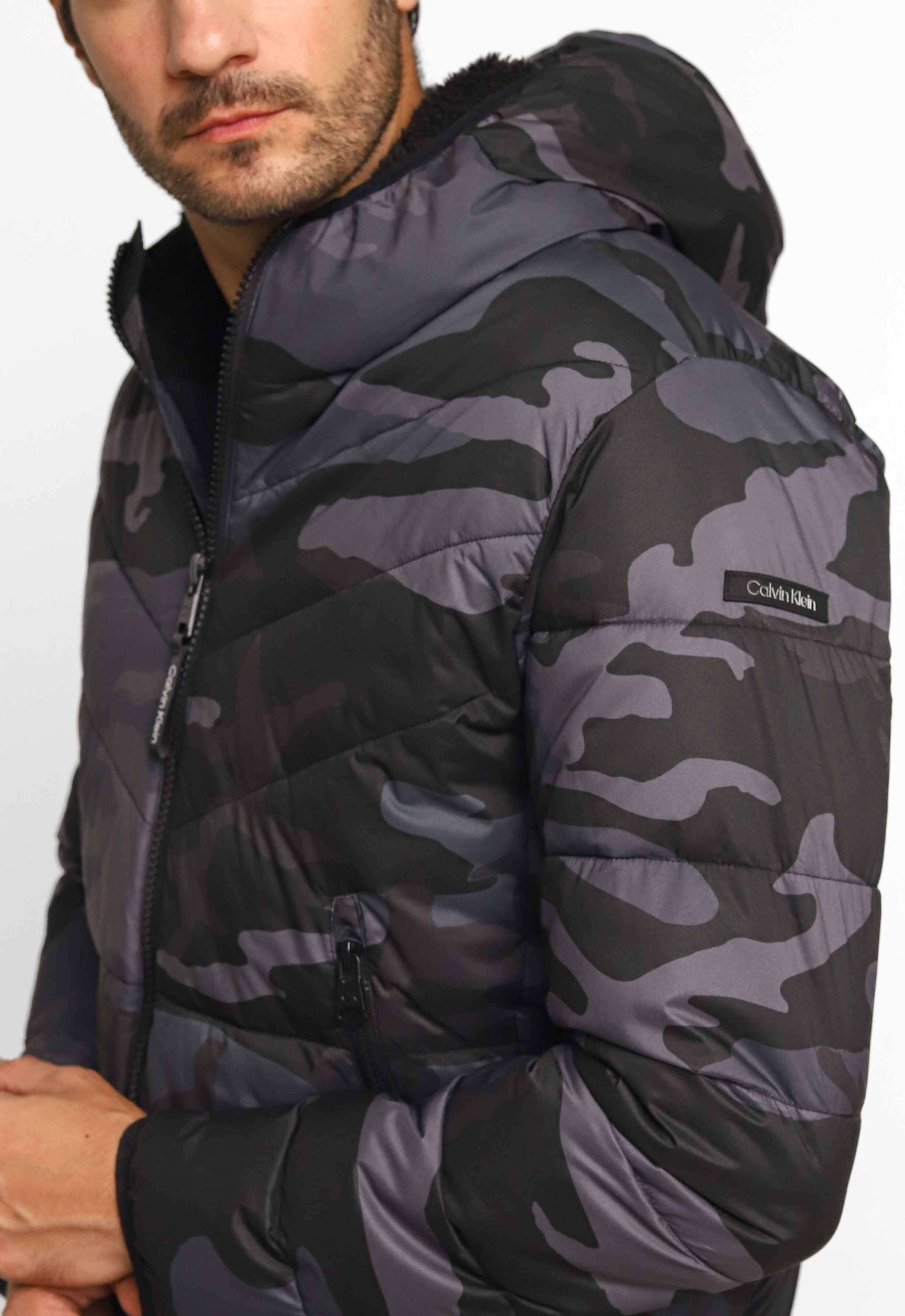 Jaqueta Calvin Klein Ck Matelasse Camuflada - Live - Henri Store