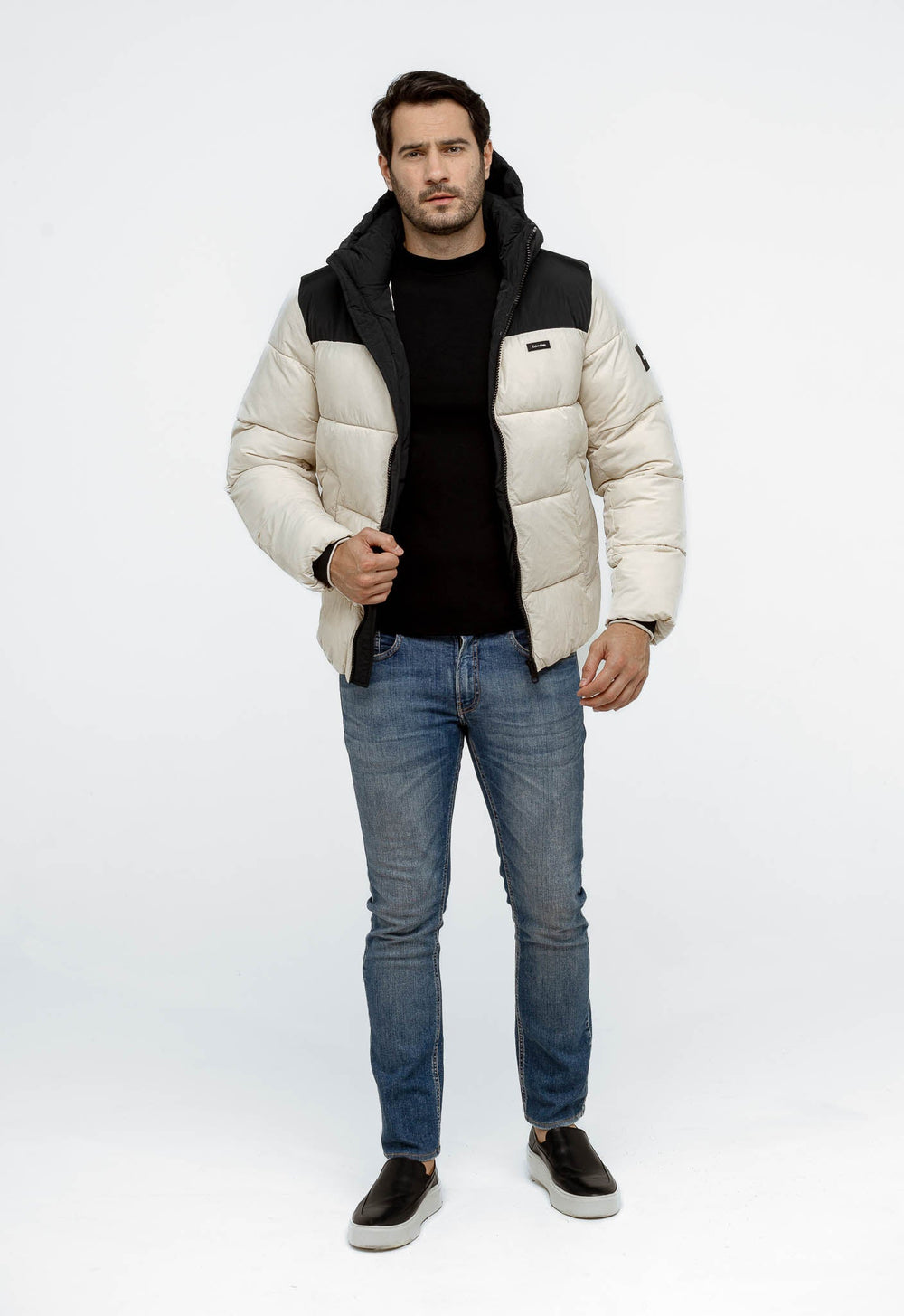 Jaqueta Calvin Klein Colorblock Matelassê C/ Capuz Removível - Henri Store