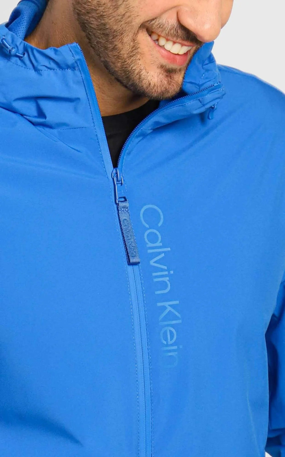 Jaqueta Calvin Klein Logo Frontal Azul Royal - Live - Henri Store