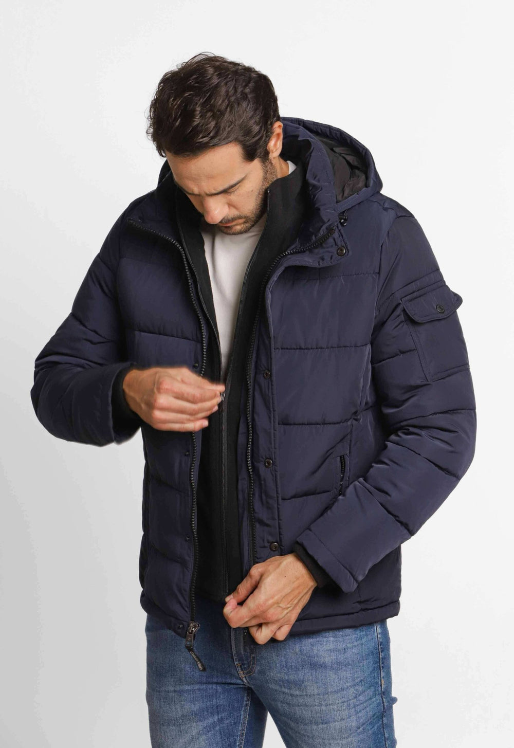 Jaqueta Calvin Klein Matelassê C/ Capuz Removível - Henri Store