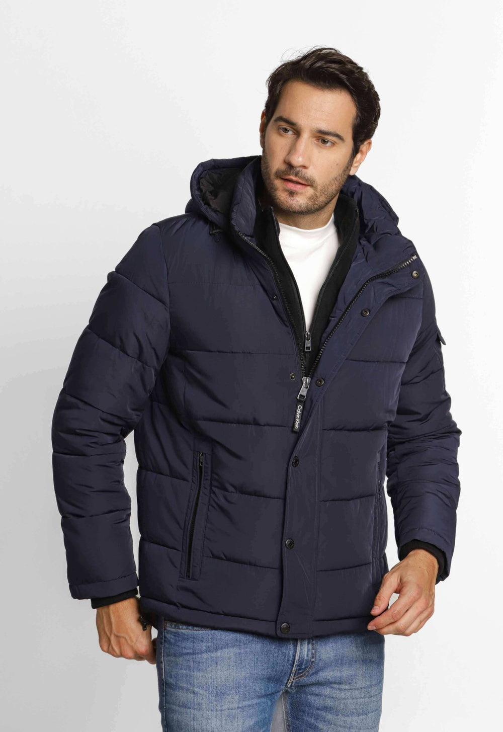Jaqueta Calvin Klein Matelassê C/ Capuz Removível - Henri Store