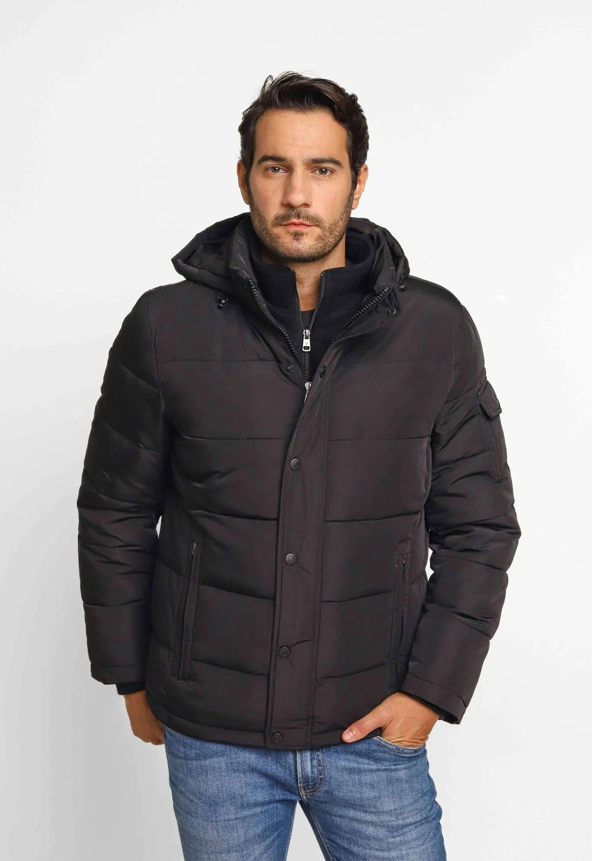 Jaqueta Calvin Klein Matelassê C/ Capuz Removível - Henri Store