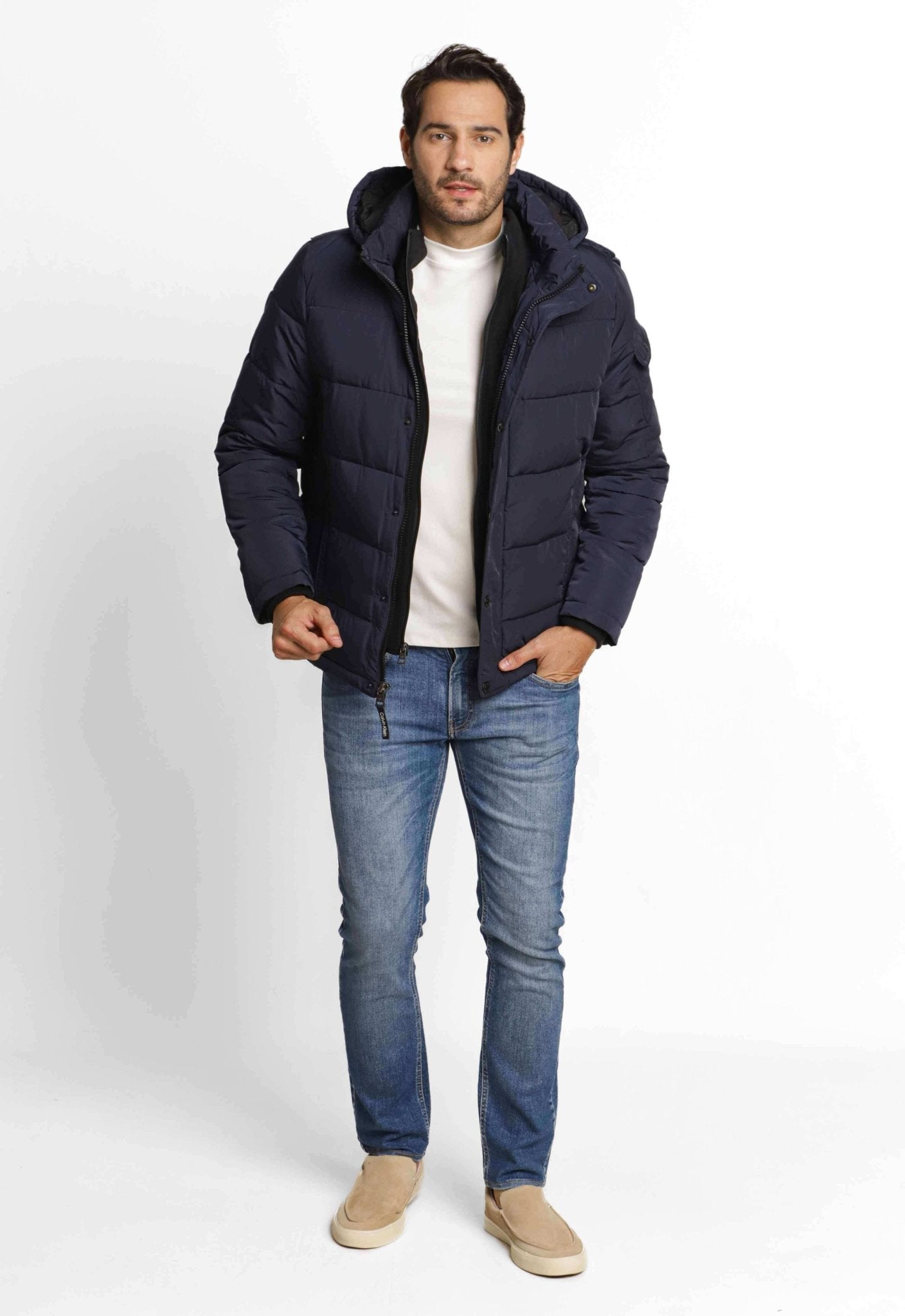 Jaqueta Calvin Klein Matelassê C/ Capuz Removível - Henri Store