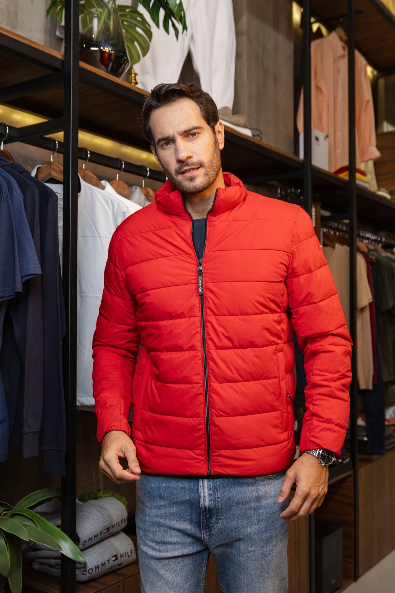 Jaqueta Calvin Klein Matelassê Zíper - Henri Store