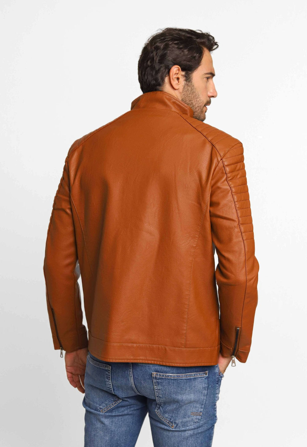 Jaqueta Detalhe Ombro Marrom Claro - Live - Henri Store