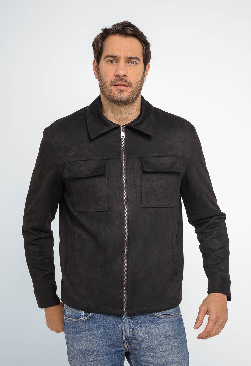 Jaqueta Dom Henrico Camurça Prime Zipper - Henri Store