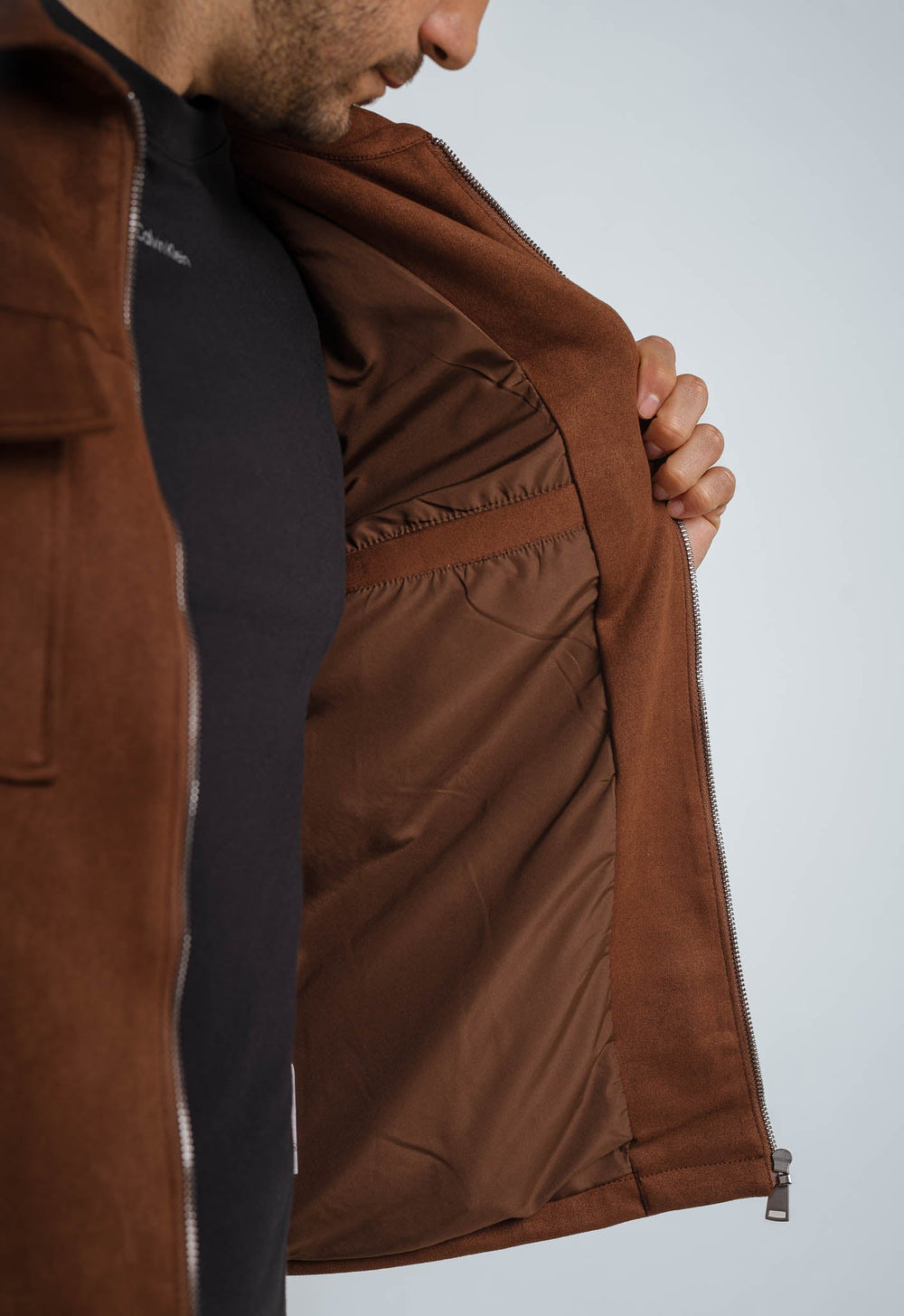 Jaqueta Dom Henrico Camurça Prime Zipper - Henri Store