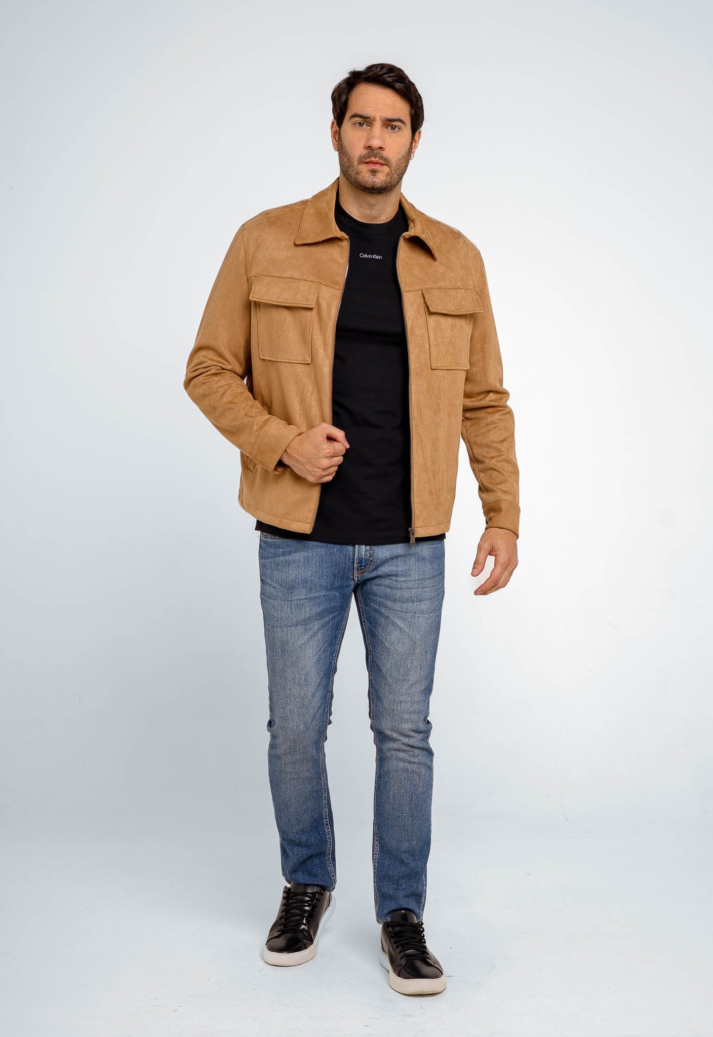 Jaqueta Dom Henrico Camurça Prime Zipper - Henri Store