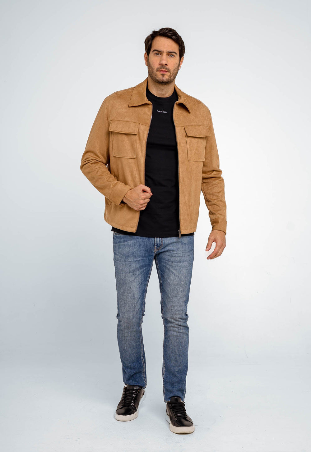 Jaqueta Dom Henrico Camurça Prime Zipper - Henri Store