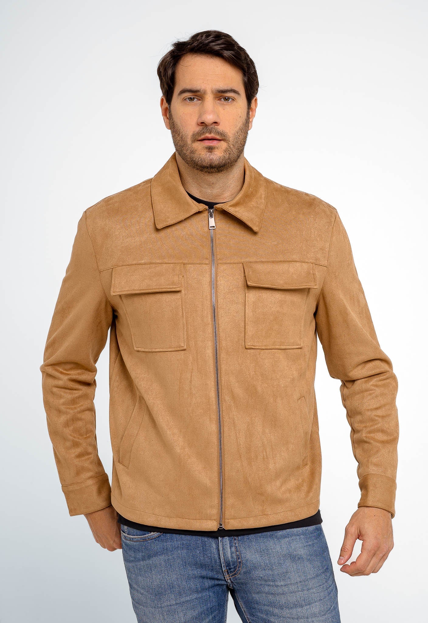Jaqueta Dom Henrico Camurça Prime Zipper - Henri Store