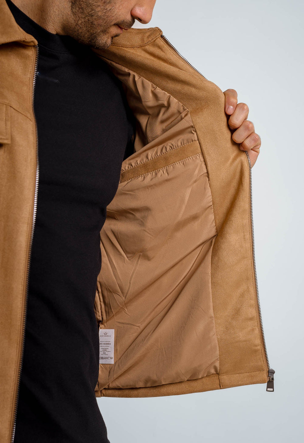 Jaqueta Dom Henrico Camurça Prime Zipper - Henri Store