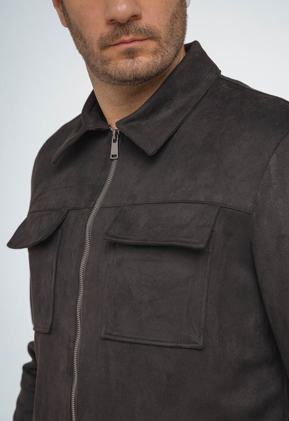 Jaqueta Dom Henrico Camurça Prime Zipper - Henri Store