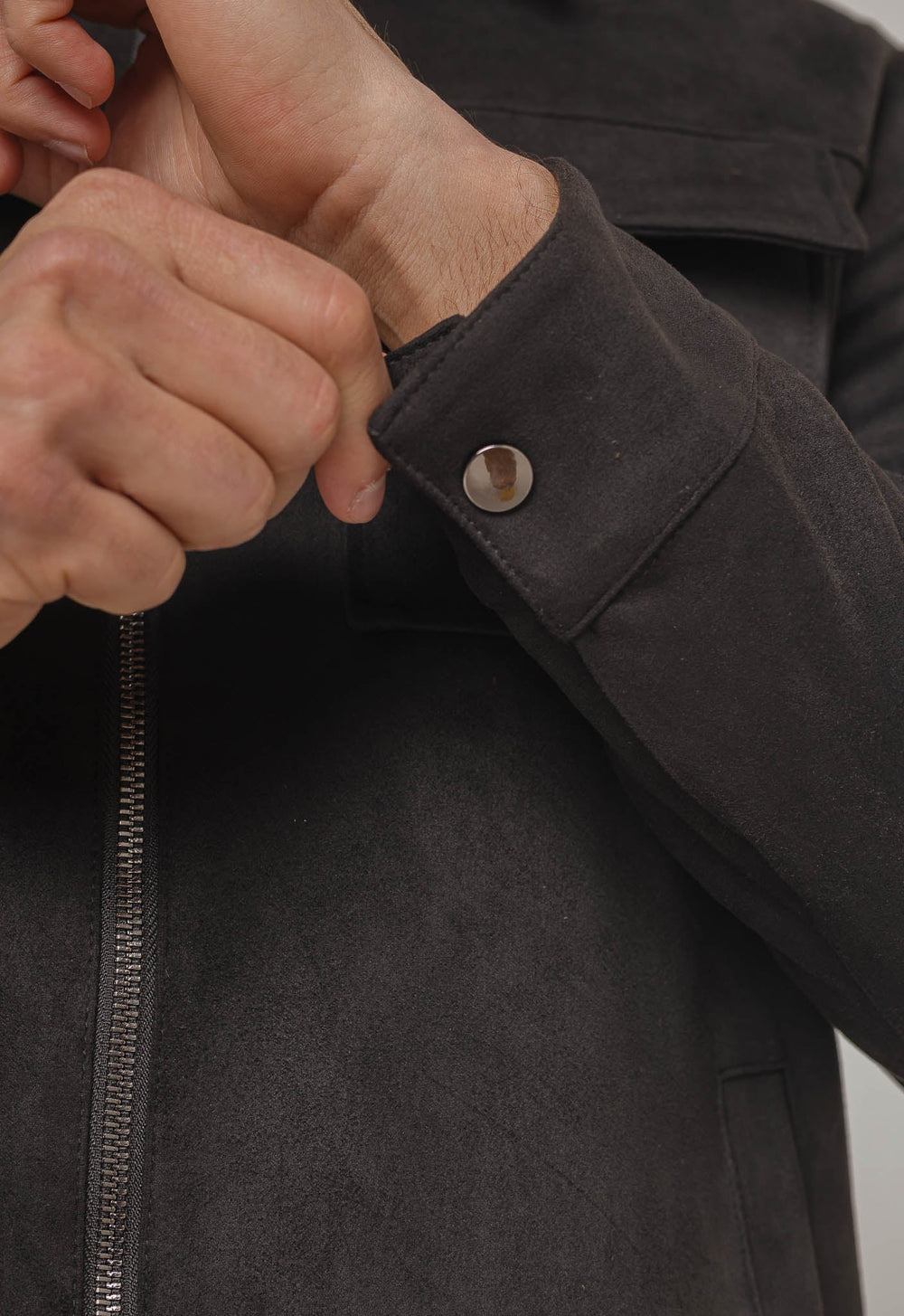 Jaqueta Dom Henrico Camurça Prime Zipper - Henri Store