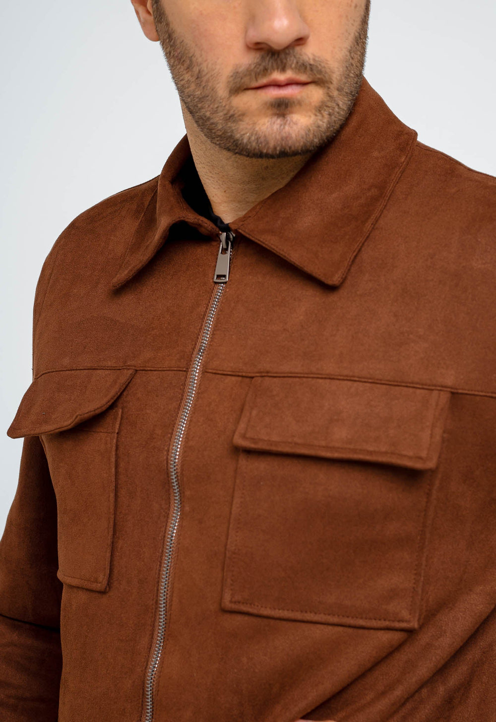 Jaqueta Dom Henrico Camurça Prime Zipper - Henri Store