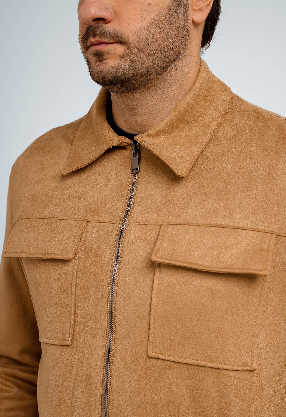 Jaqueta Dom Henrico Camurça Prime Zipper - Henri Store