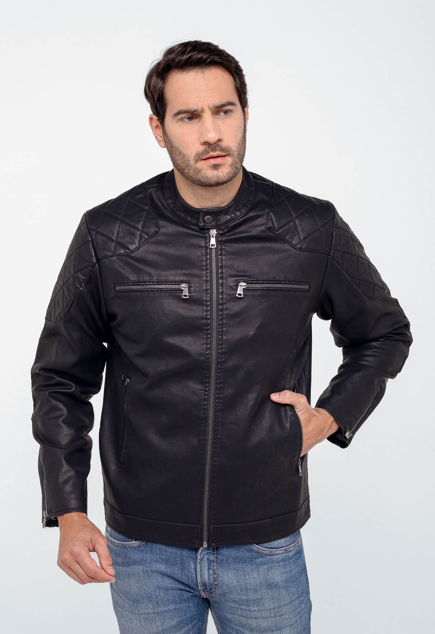 Jaqueta Dom Henrico Couro Eco - Henri Store