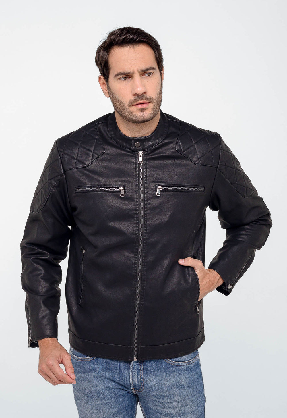 Jaqueta Dom Henrico Couro Eco - Henri Store
