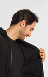 Jaqueta Dom Henrico Dry Fit Capuz Removível Preto - Live - Henri Store