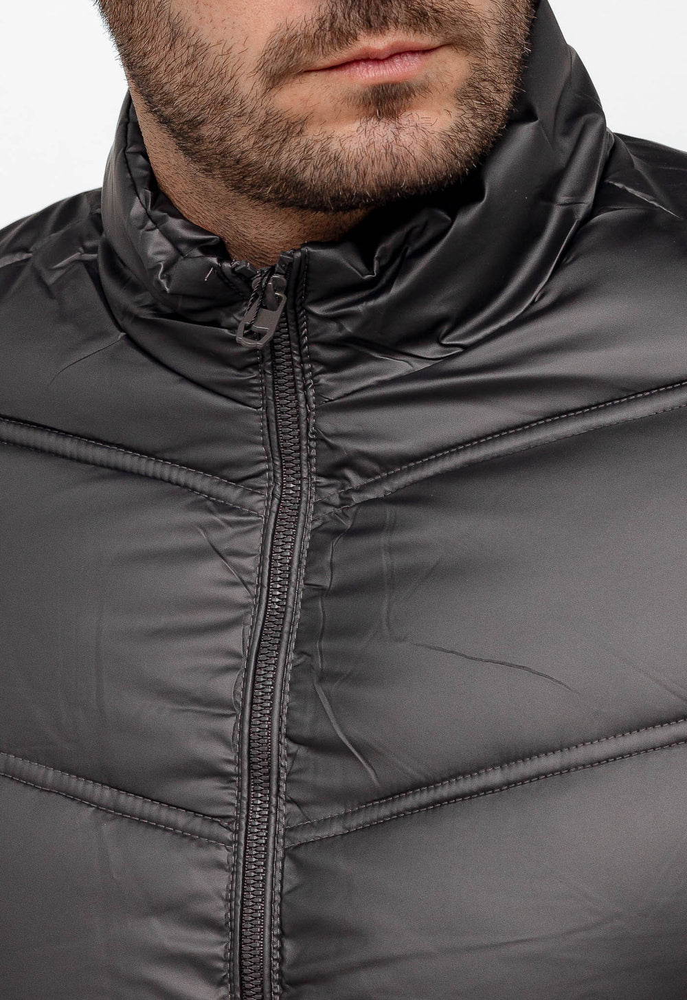 Jaqueta Dom Henrico Puff Zipper Manga - Live - Henri Store