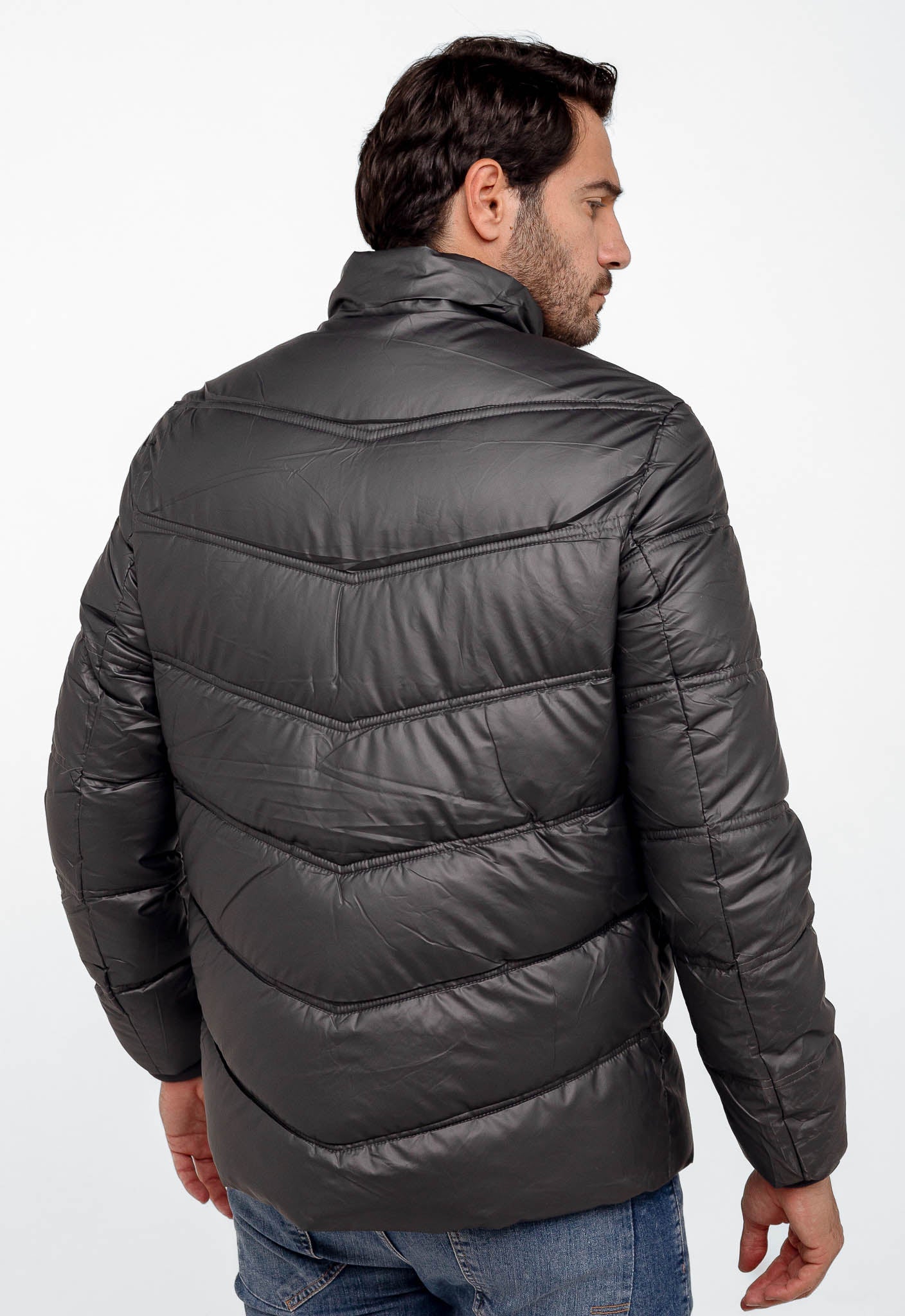 Jaqueta Dom Henrico Puff Zipper Manga - Live - Henri Store