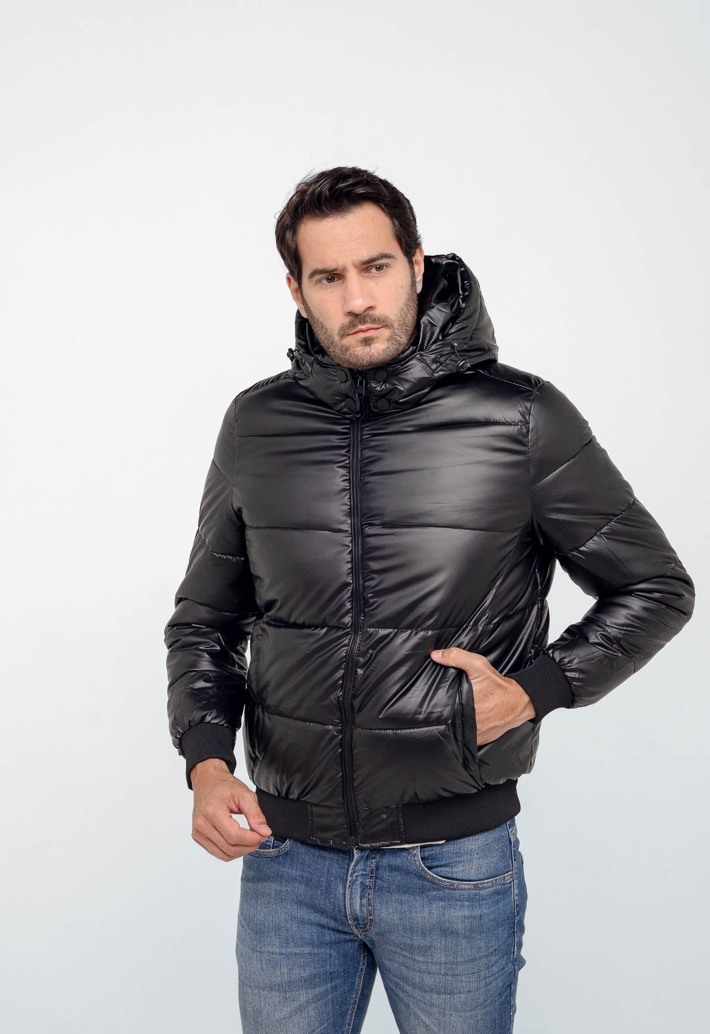 Jaqueta Dom Henrico Puffer C/ Capuz Removivel - Live - Henri Store