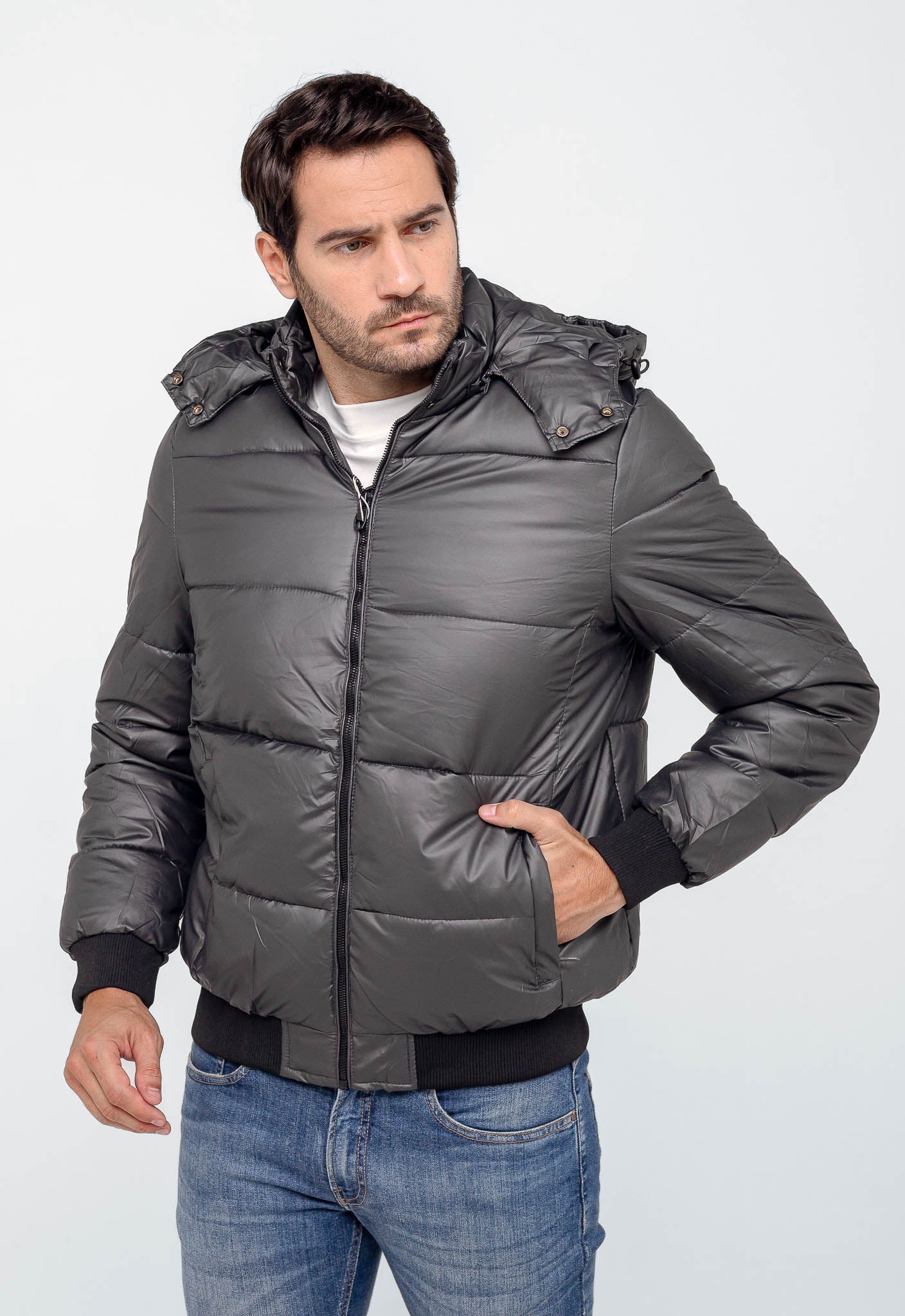 Jaqueta Dom Henrico Puffer C/ Capuz Removivel - Live - Henri Store