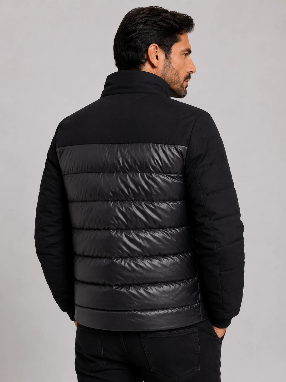Jaqueta Dom Henrico Puffer Monocromático - Live - Henri Store