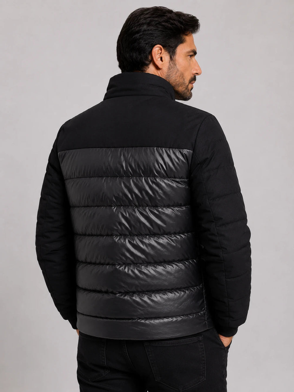 Jaqueta Dom Henrico Puffer Monocromático - Live - Henri Store