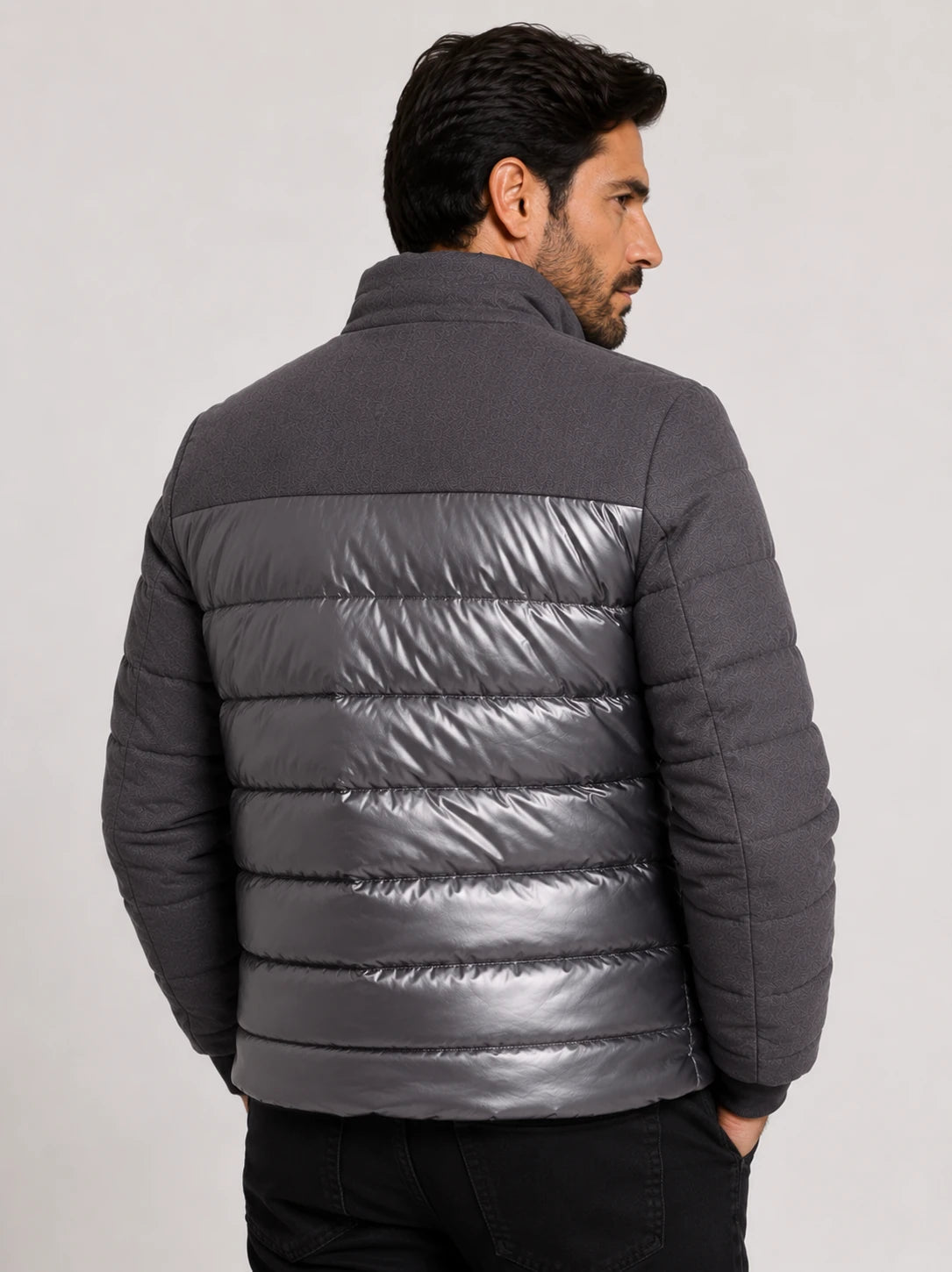 Jaqueta Dom Henrico Puffer Monocromático - Live - Henri Store