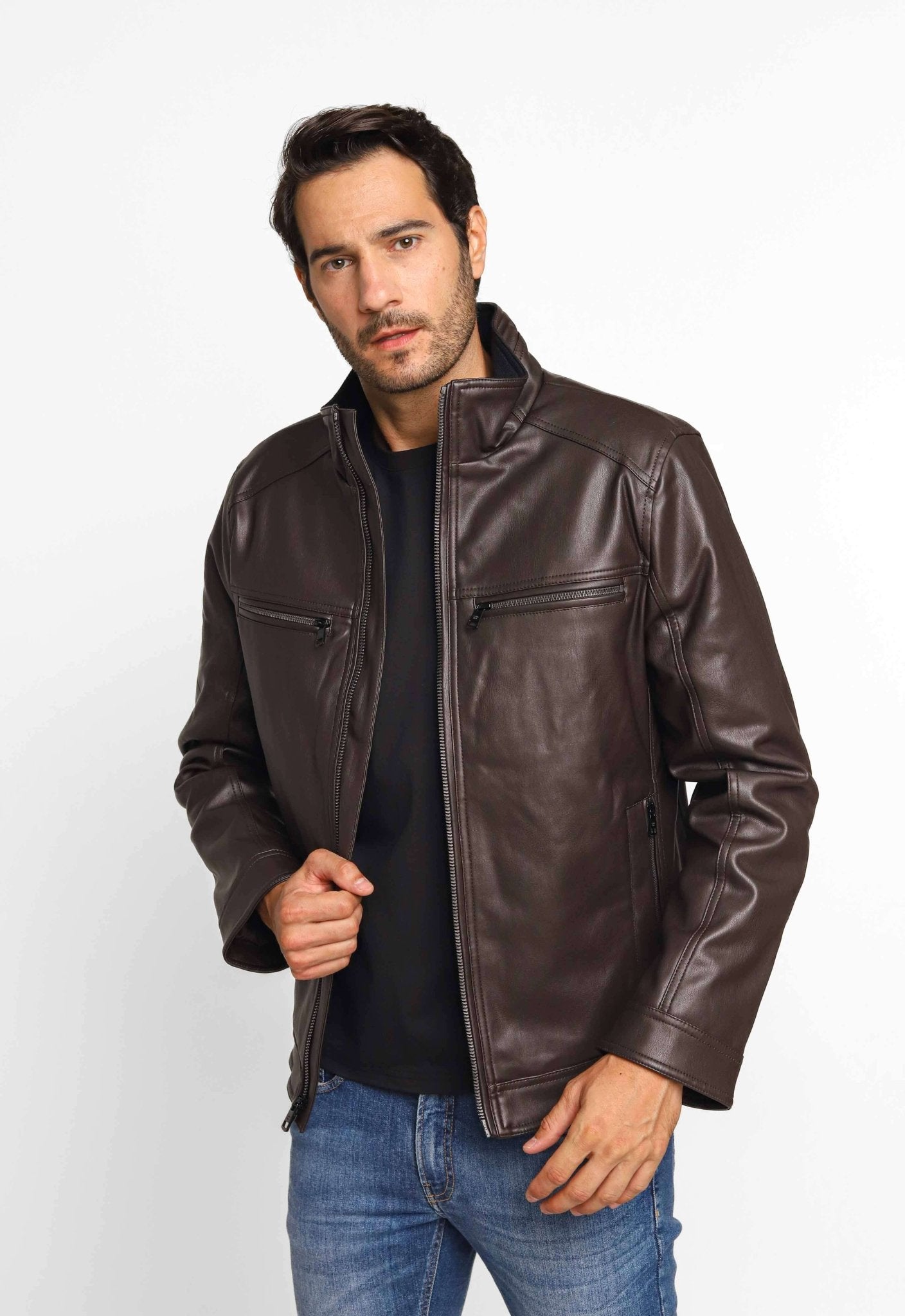 Jaqueta Masculina Calvin Klein Couro - Henri Store