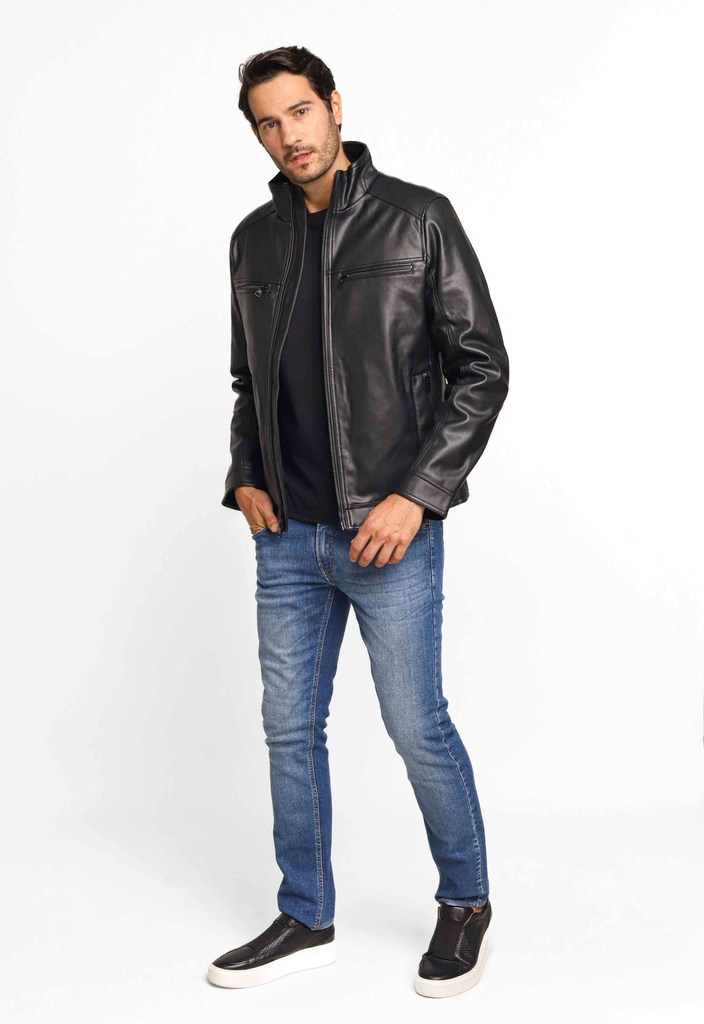 Jaqueta Masculina Calvin Klein Couro - Henri Store