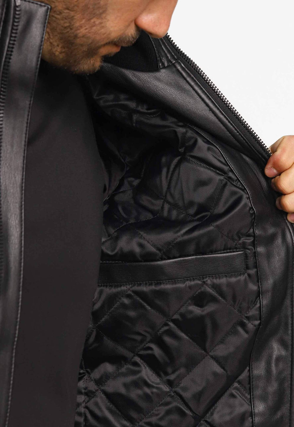 Jaqueta Masculina Calvin Klein Couro - Henri Store
