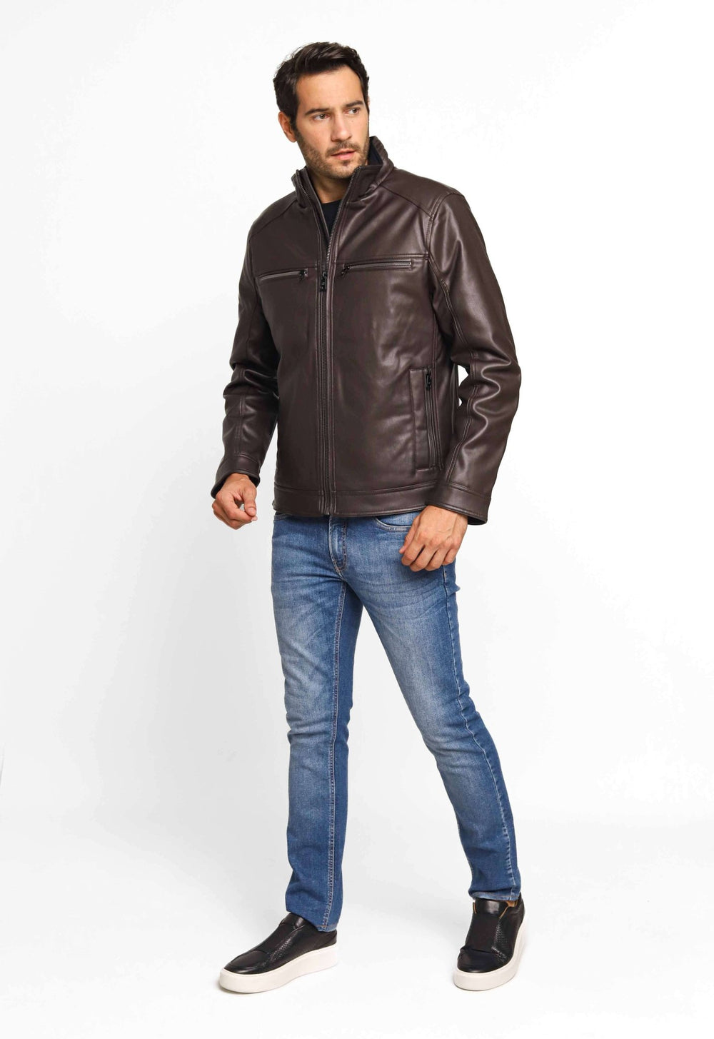 Jaqueta Masculina Calvin Klein Couro - Henri Store