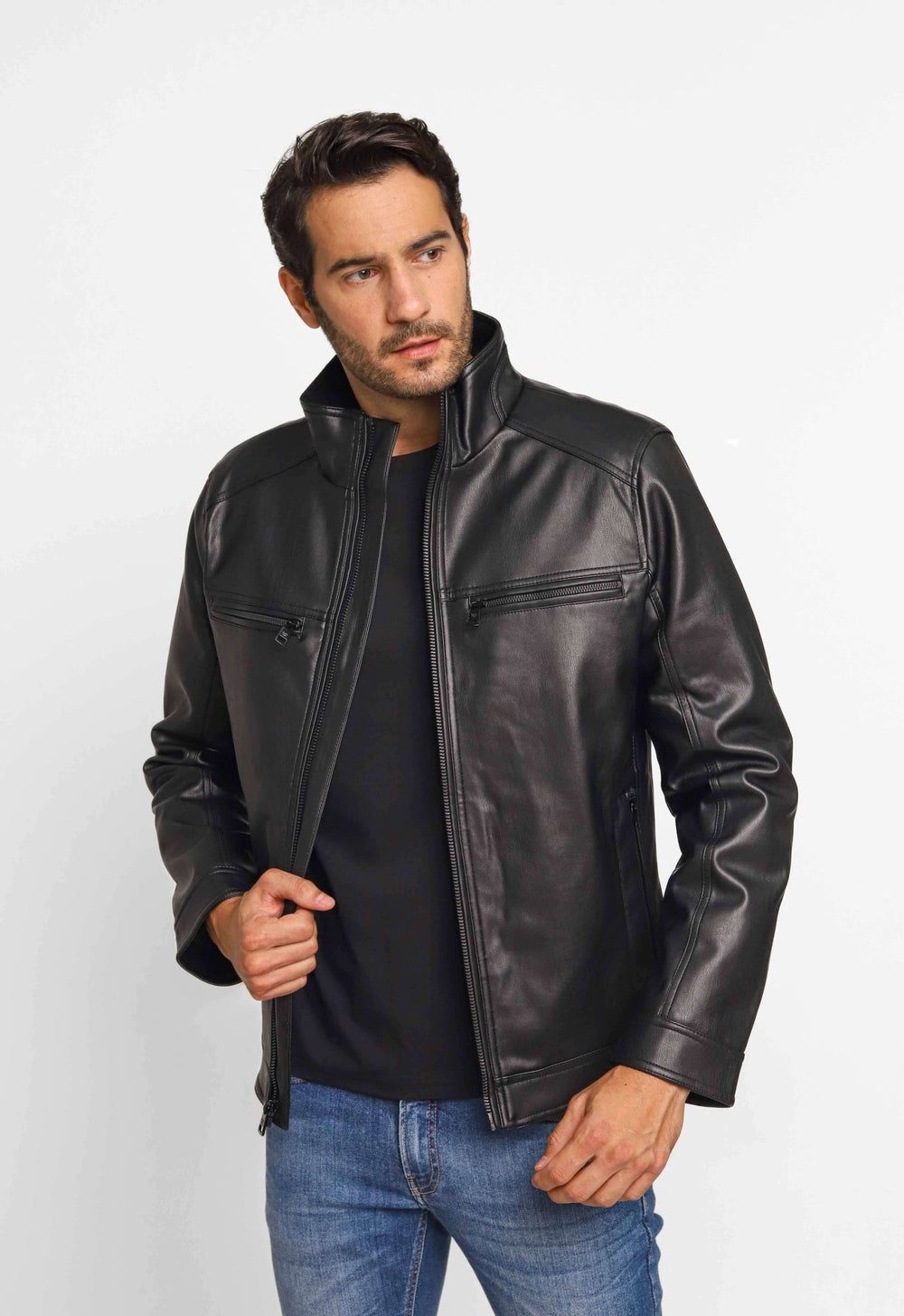 Jaqueta Masculina Calvin Klein Couro - Henri Store