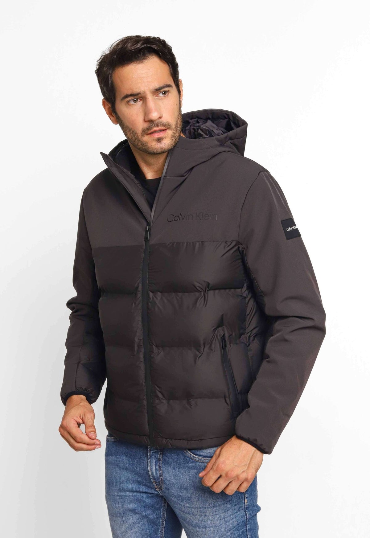 Jaqueta Masculina Calvin Klein Matelassê Textura Dupla - Henri Store