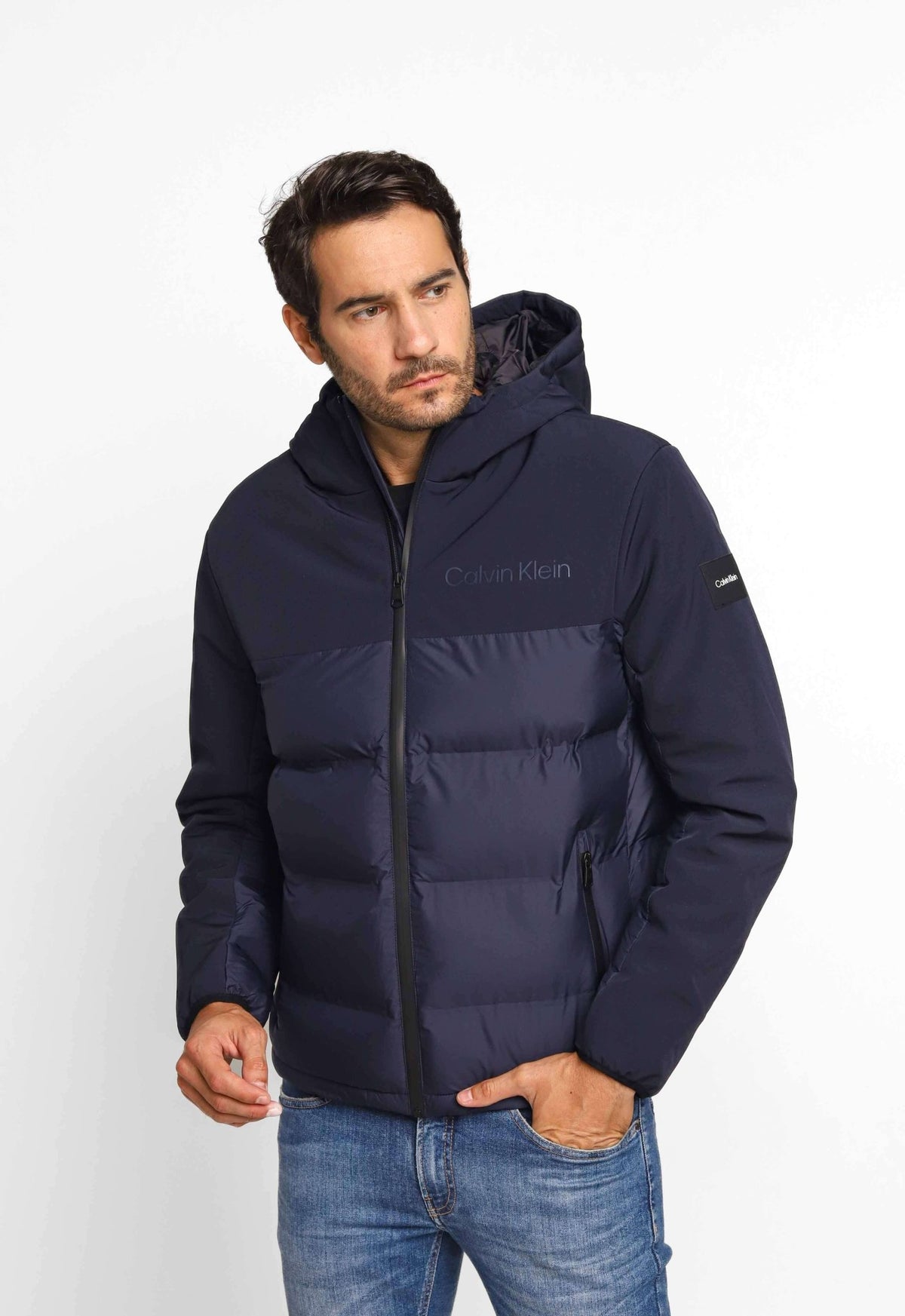 Jaqueta Masculina Calvin Klein Matelassê Textura Dupla - Henri Store