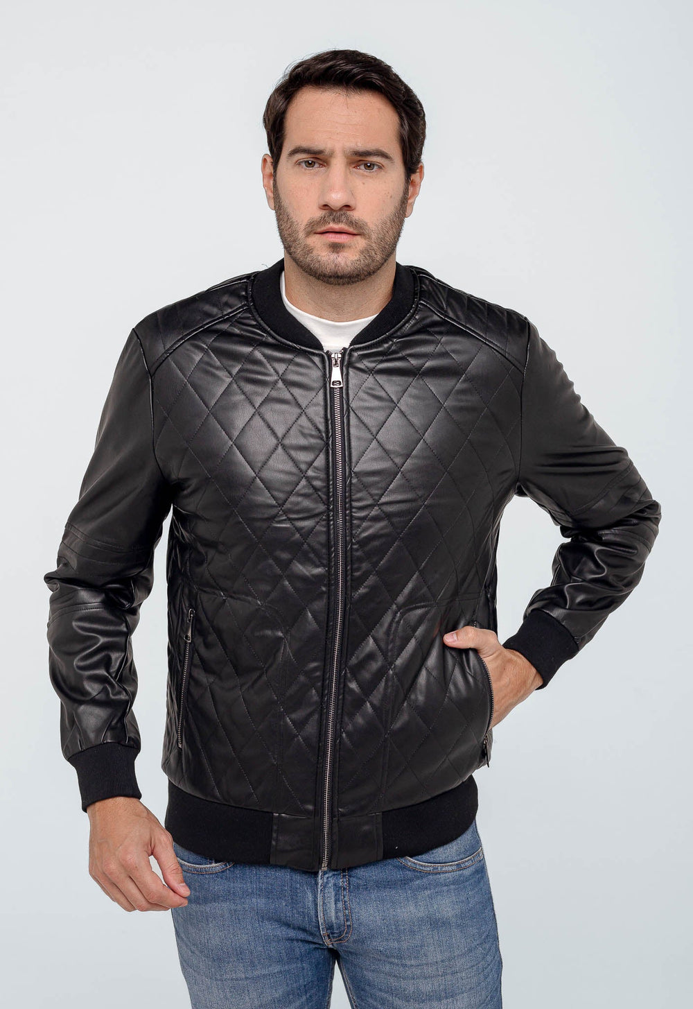 Jaqueta Masculina Dom Henrico Malha Quadriculada - Henri Store
